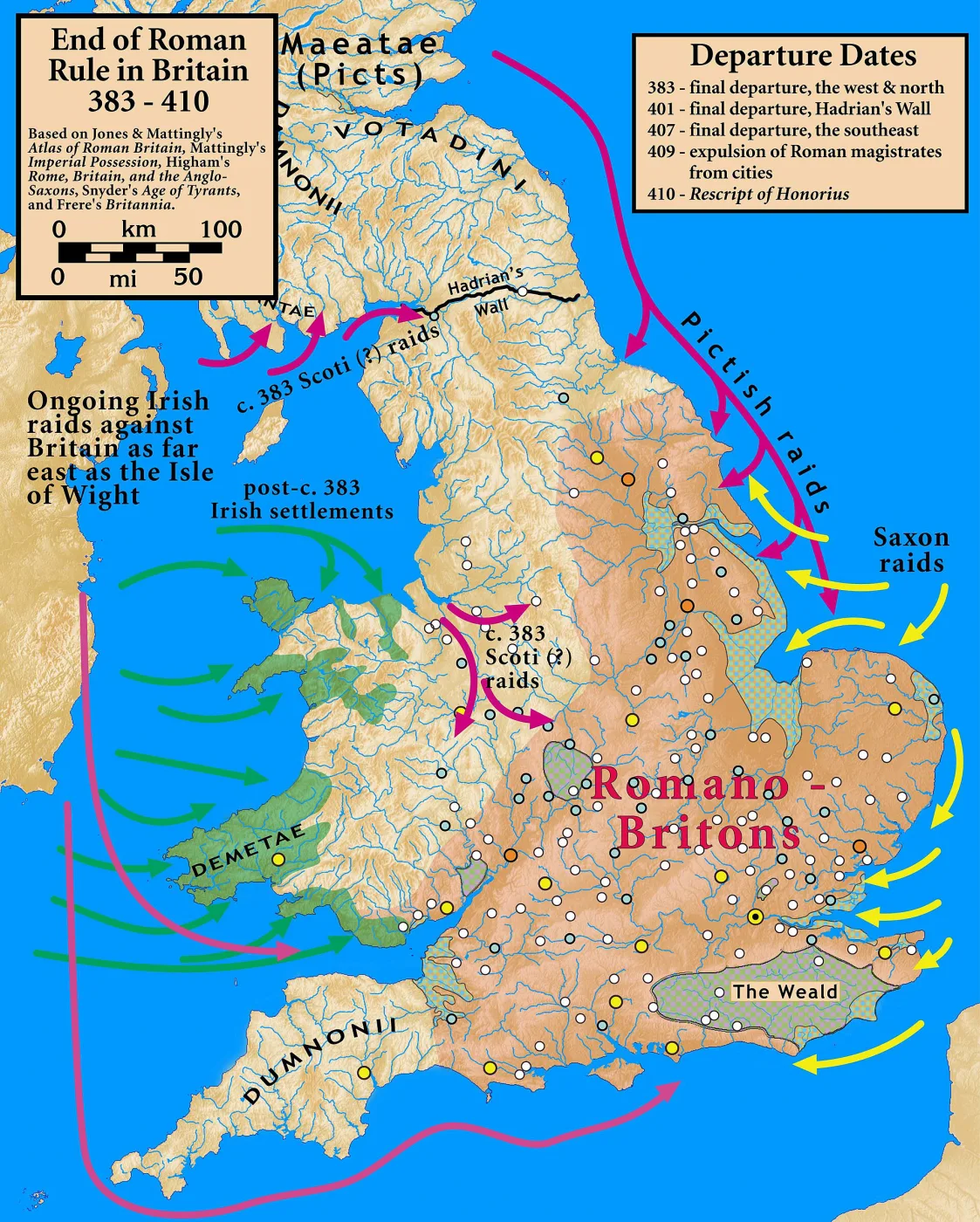 Roman imperial rule in Britain ends historical image 1